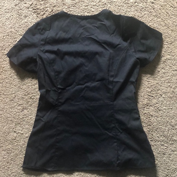 Jaanuu Black Tulip Top Scrubs - Picture 5 of 5